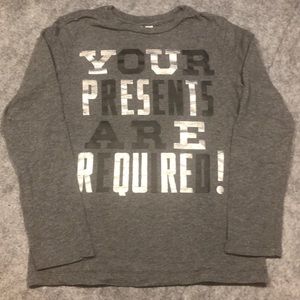 GAP kids long sleeve gray tee Size L